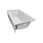 Woodbridge Composite Rectangular 3-Wall Alcove Tub (Tub Surrounded Compatible), Drain Hole TB-6032-R
