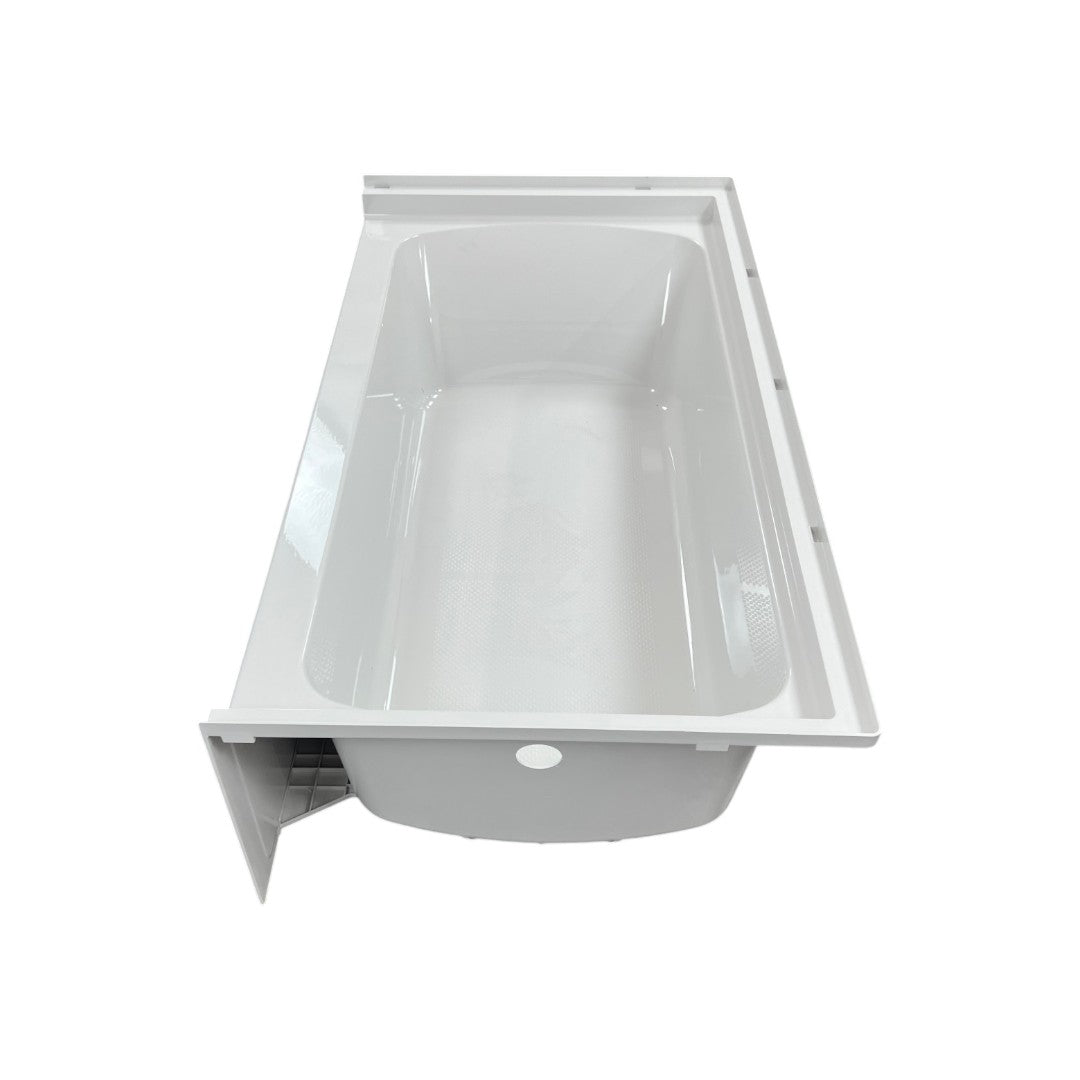 Woodbridge Composite Rectangular 3-Wall Alcove Tub (Tub Surrounded Compatible), Drain Hole TB-6032-R