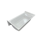 Woodbridge Composite Rectangular 3-Wall Alcove Tub (Tub Surrounded Compatible), Drain Hole TB-6032-R