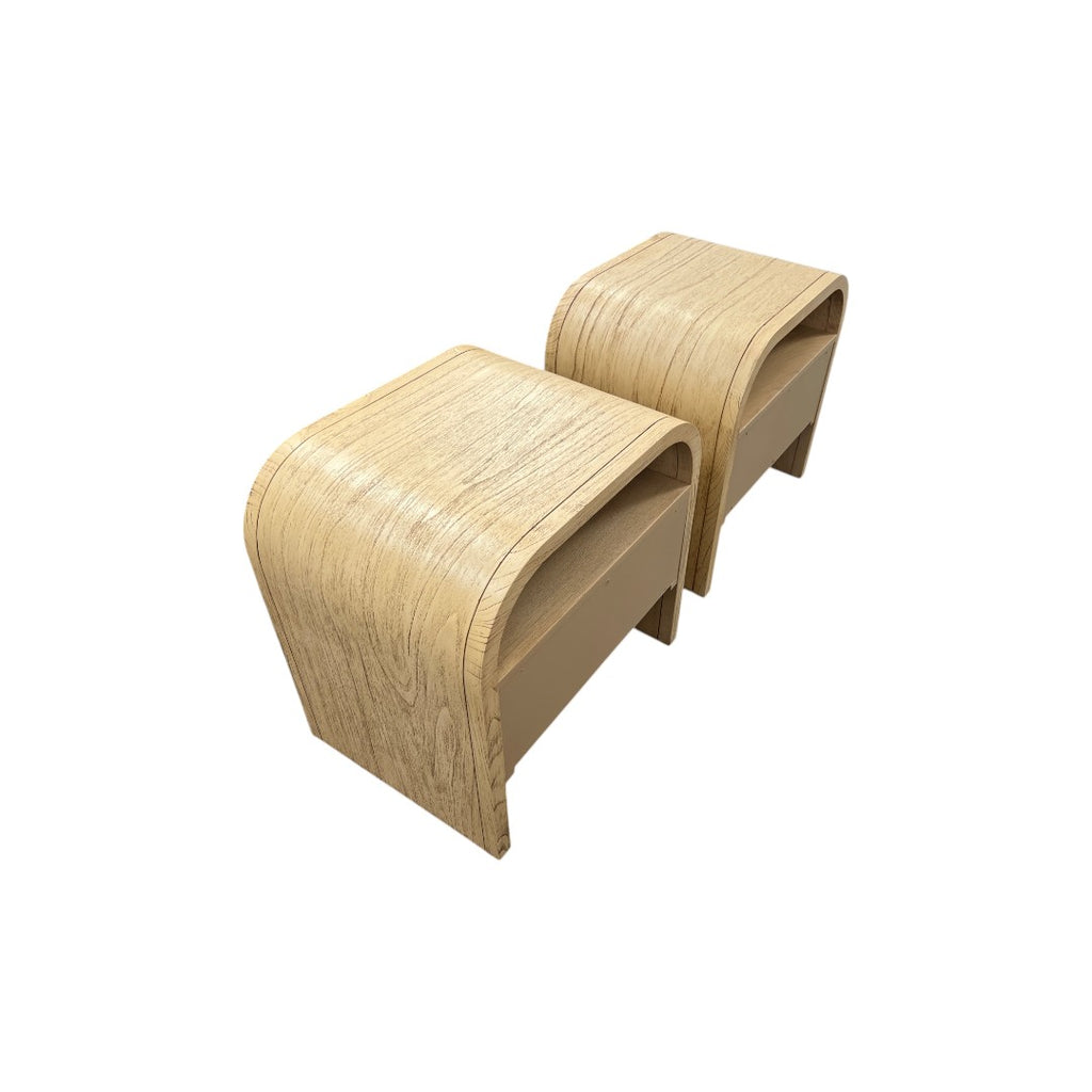 Castlery Crescent 1-Drawer Nightstand Set of 2
