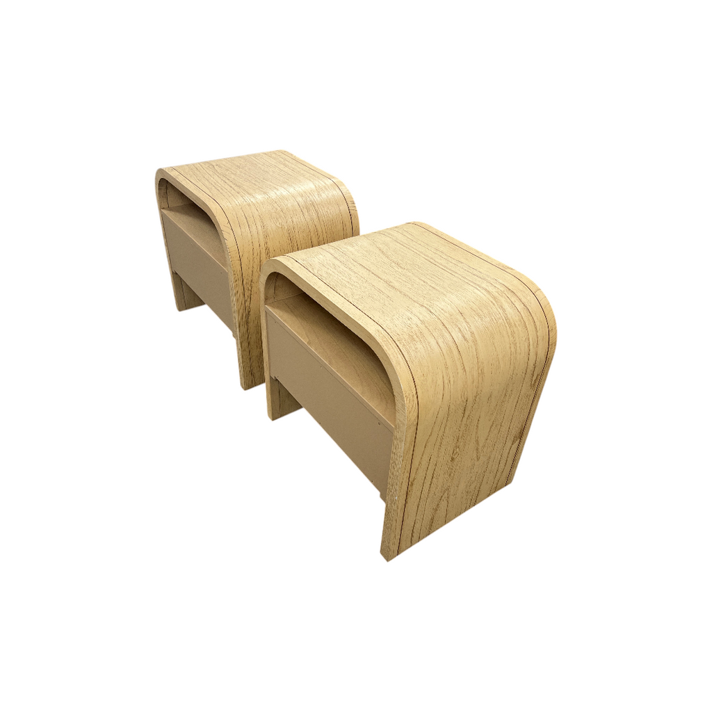 Castlery Crescent 1-Drawer Nightstand Set of 2