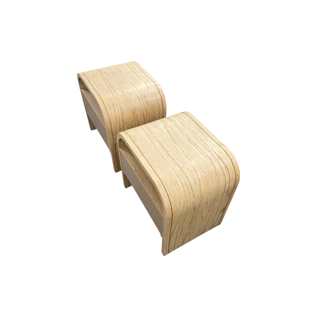 Castlery Crescent 1-Drawer Nightstand Set of 2