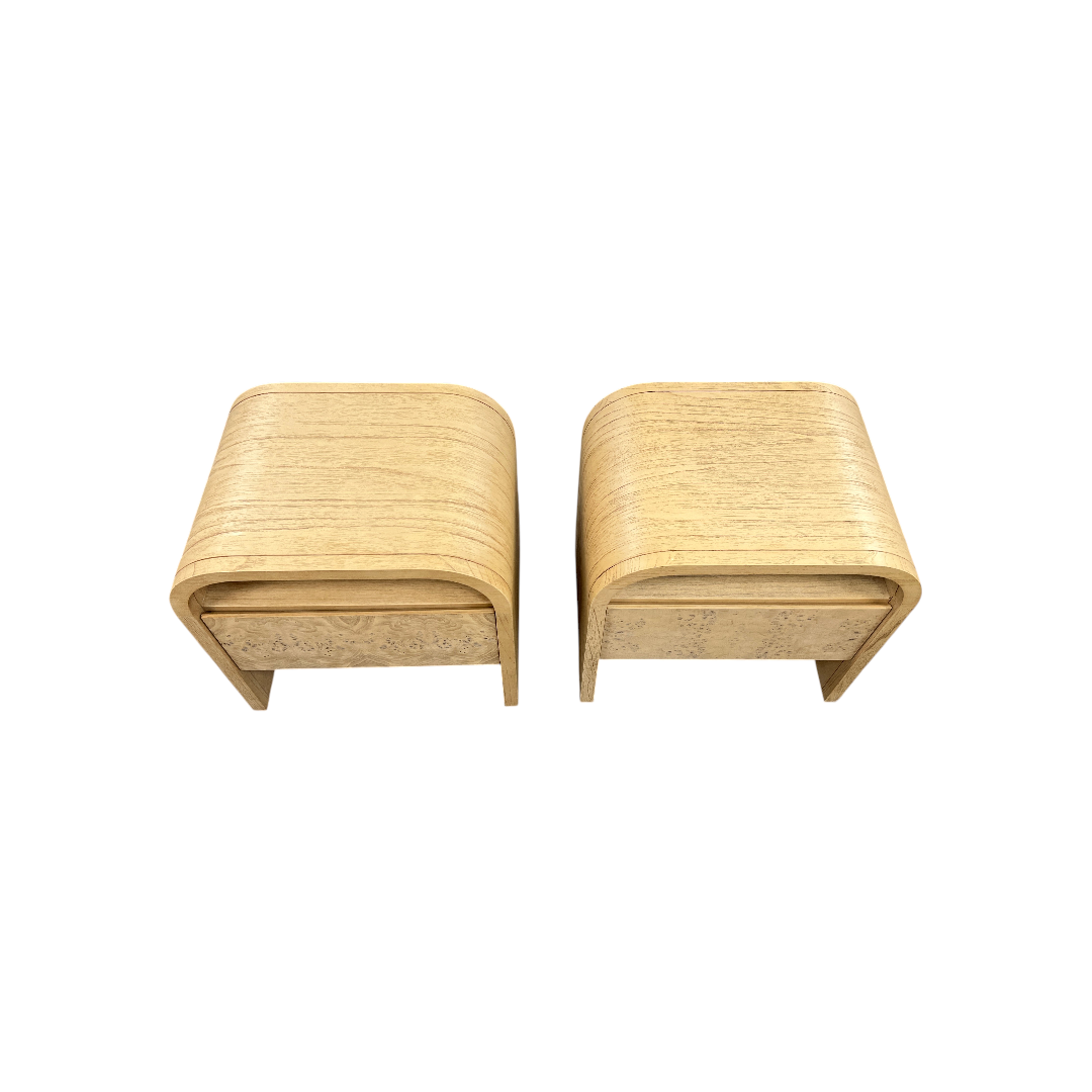 Castlery Crescent 1-Drawer Nightstand Set of 2