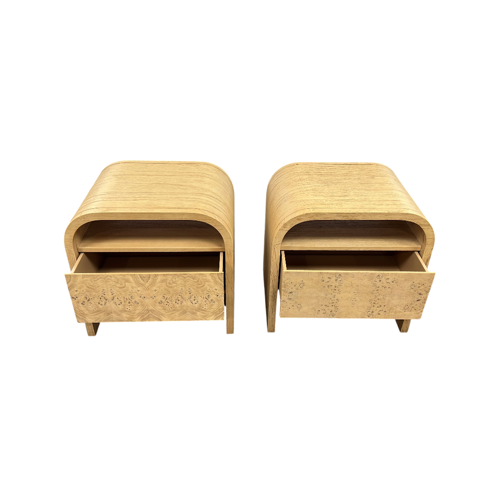 Castlery Crescent 1-Drawer Nightstand Set of 2