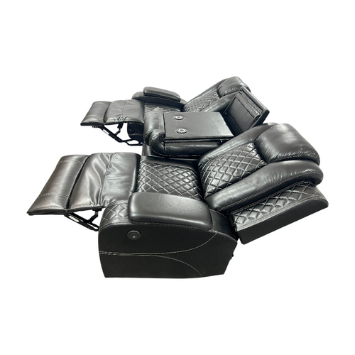 Latitude Run Power Reclining Sofa Couch with Wireless Charger and LED Lights, image 15