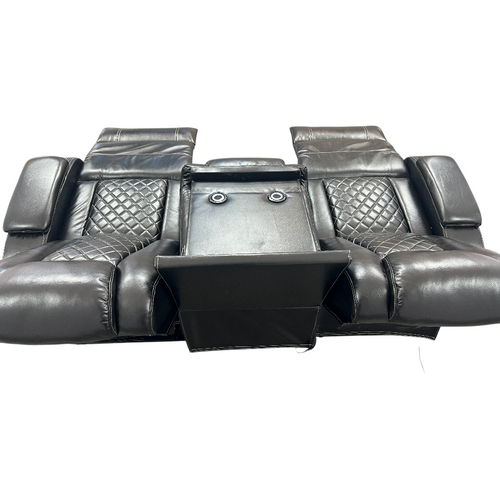 Latitude Run Power Reclining Sofa Couch with Wireless Charger and LED Lights, image 17