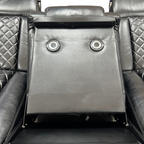 Latitude Run Power Reclining Sofa Couch with Wireless Charger and LED Lights