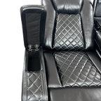 Latitude Run Power Reclining Sofa Couch with Wireless Charger and LED Lights
