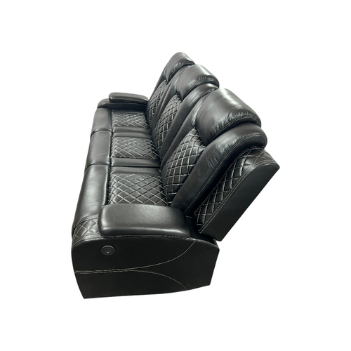 Latitude Run Power Reclining Sofa Couch with Wireless Charger and LED Lights, image 7
