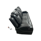 Latitude Run Power Reclining Sofa Couch with Wireless Charger and LED Lights