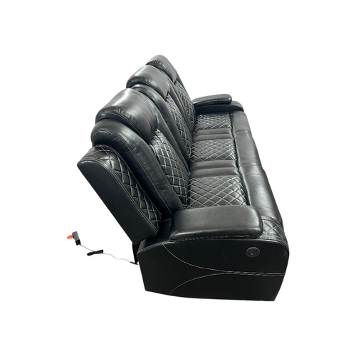 Latitude Run Power Reclining Sofa Couch with Wireless Charger and LED Lights, image 11