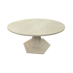 Maitland Smith Oak Round Solid Wood Dining Table