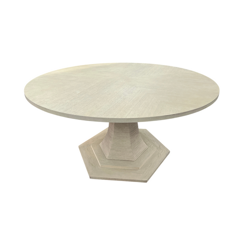Maitland Smith Oak Round Solid Wood Dining Table, image 3