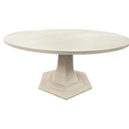 Maitland Smith Oak Round Solid Wood Dining Table
