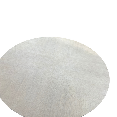Maitland Smith Oak Round Solid Wood Dining Table, image 14