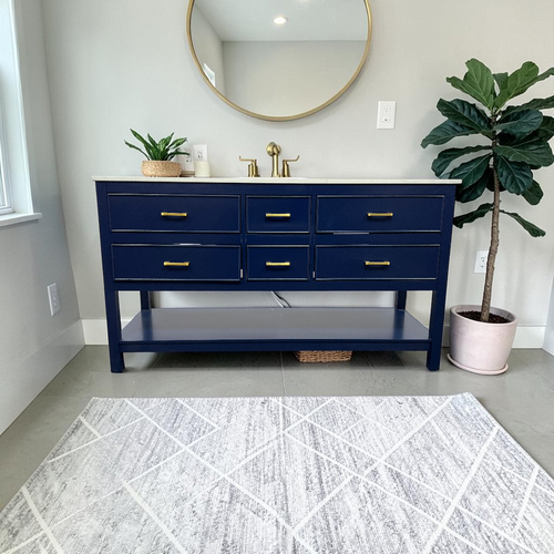 Latitude Run Brooks Double Bathroom Vanity with Marble Top, image 1