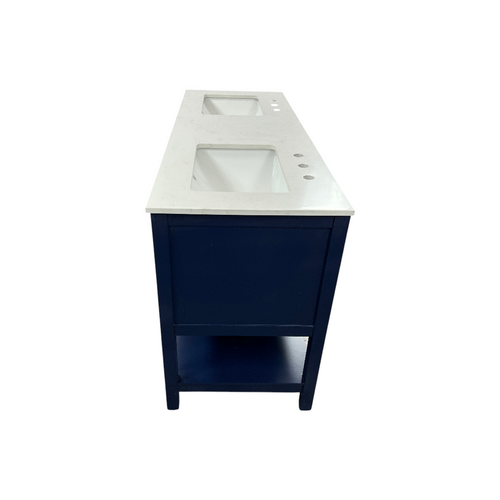 Latitude Run Brooks Double Bathroom Vanity with Marble Top, image 7