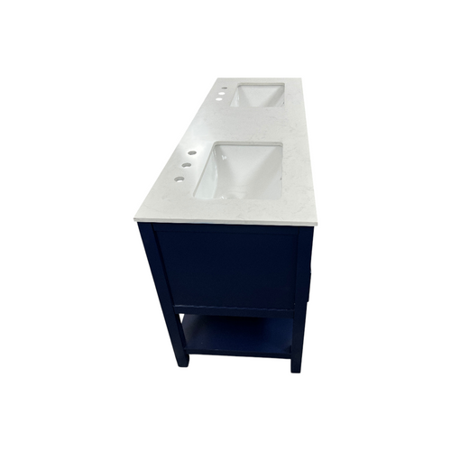 Latitude Run Brooks Double Bathroom Vanity with Marble Top, image 8