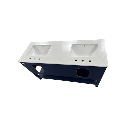 Latitude Run Brooks Double Bathroom Vanity with Marble Top, image 9