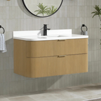 Ophelia & Co. Chantal Single Bathroom Vanity With Engineered Quartz Top
