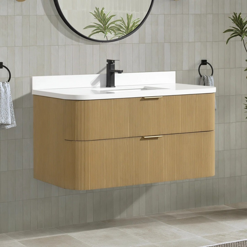 Ophelia & Co. Chantal Single Bathroom Vanity With Engineered Quartz Top, image 1