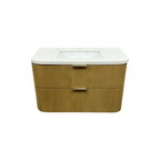 Ophelia & Co. Chantal Single Bathroom Vanity With Engineered Quartz Top