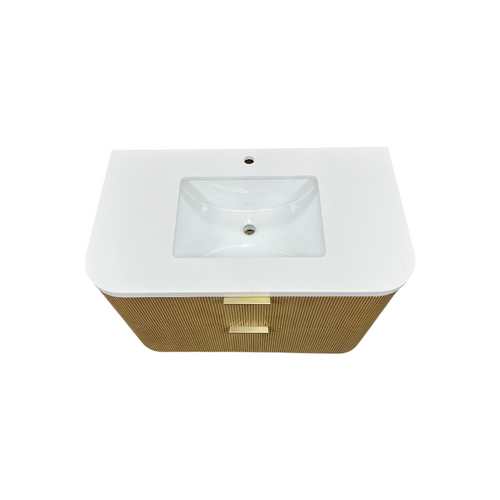 Ophelia & Co. Chantal Single Bathroom Vanity With Engineered Quartz Top, image 5
