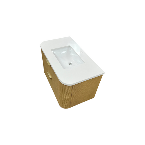 Ophelia & Co. Chantal Single Bathroom Vanity With Engineered Quartz Top, image 7