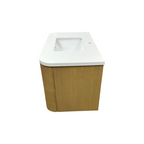 Ophelia & Co. Chantal Single Bathroom Vanity With Engineered Quartz Top