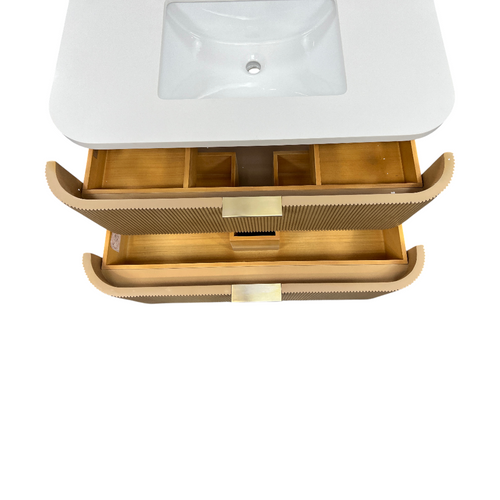 Ophelia & Co. Chantal Single Bathroom Vanity With Engineered Quartz Top, image 17