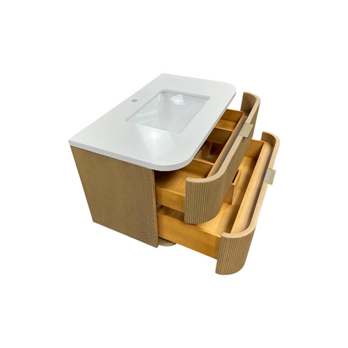 Ophelia & Co. Chantal Single Bathroom Vanity With Engineered Quartz Top, image 20