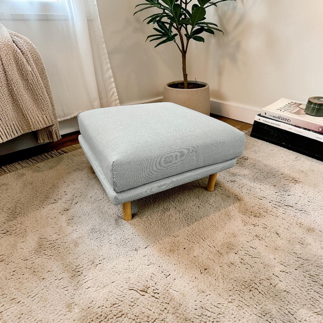 Burrow Range Ottoman - Stone Gray