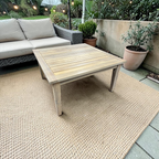 Linon Home Decor Svana Natural Square Coffee Table