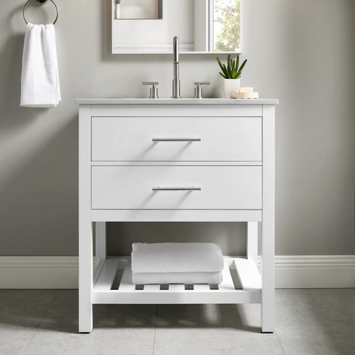 Lark Manor Carnavon Single Bathroom Vanity with Engineered Stone Top, image 1
