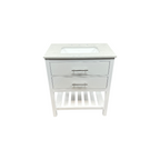 Lark Manor Carnavon Single Bathroom Vanity with Engineered Stone Top