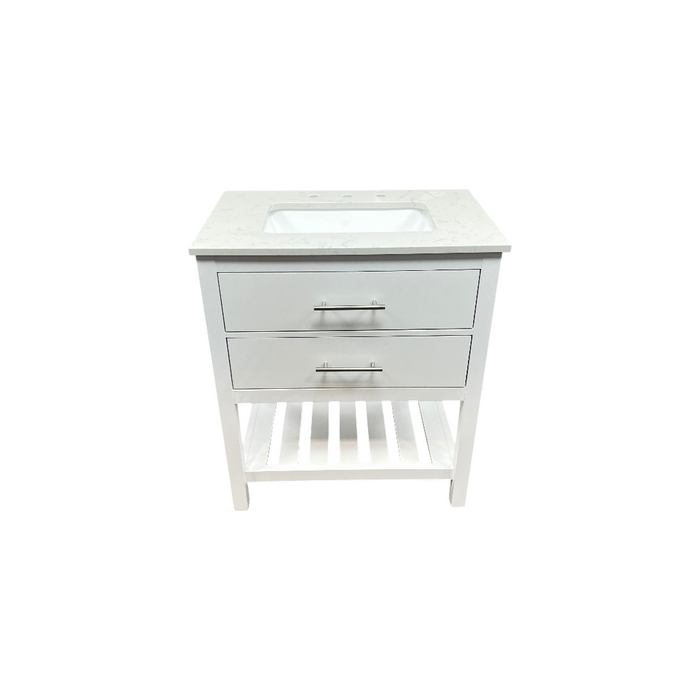 Lark Manor Carnavon Single Bathroom Vanity with Engineered Stone Top, image 2