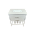 Lark Manor Carnavon Single Bathroom Vanity with Engineered Stone Top