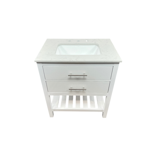 Lark Manor Carnavon Single Bathroom Vanity with Engineered Stone Top, image 3