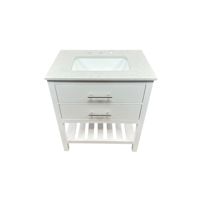 Lark Manor Carnavon Single Bathroom Vanity with Engineered Stone Top, image 3