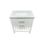 Lark Manor Carnavon Single Bathroom Vanity with Engineered Stone Top
