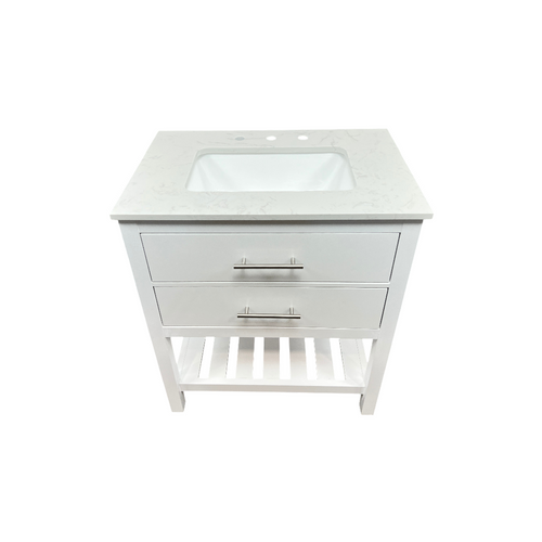 Lark Manor Carnavon Single Bathroom Vanity with Engineered Stone Top, image 4