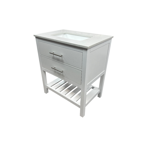 Lark Manor Carnavon Single Bathroom Vanity with Engineered Stone Top, image 5