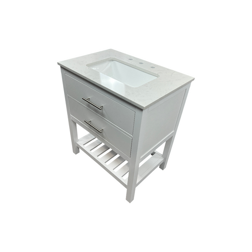 Lark Manor Carnavon Single Bathroom Vanity with Engineered Stone Top, image 6