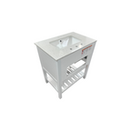 Lark Manor Carnavon Single Bathroom Vanity with Engineered Stone Top