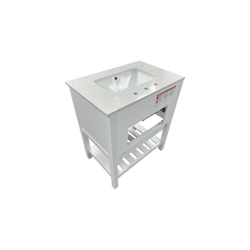 Lark Manor Carnavon Single Bathroom Vanity with Engineered Stone Top, image 10