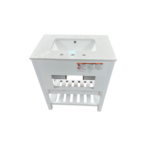 Lark Manor Carnavon Single Bathroom Vanity with Engineered Stone Top, image 11