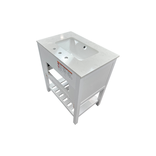 Lark Manor Carnavon Single Bathroom Vanity with Engineered Stone Top, image 12