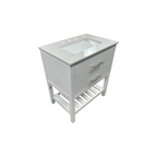 Lark Manor Carnavon Single Bathroom Vanity with Engineered Stone Top