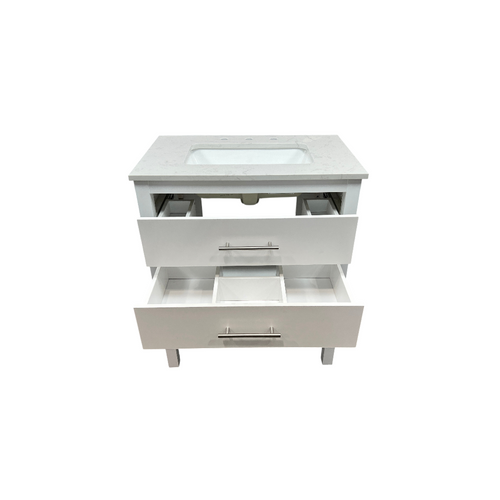 Lark Manor Carnavon Single Bathroom Vanity with Engineered Stone Top, image 16