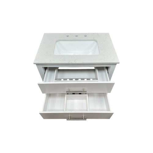Lark Manor Carnavon Single Bathroom Vanity with Engineered Stone Top, image 17